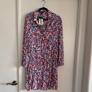 Floral Button-Up Dress